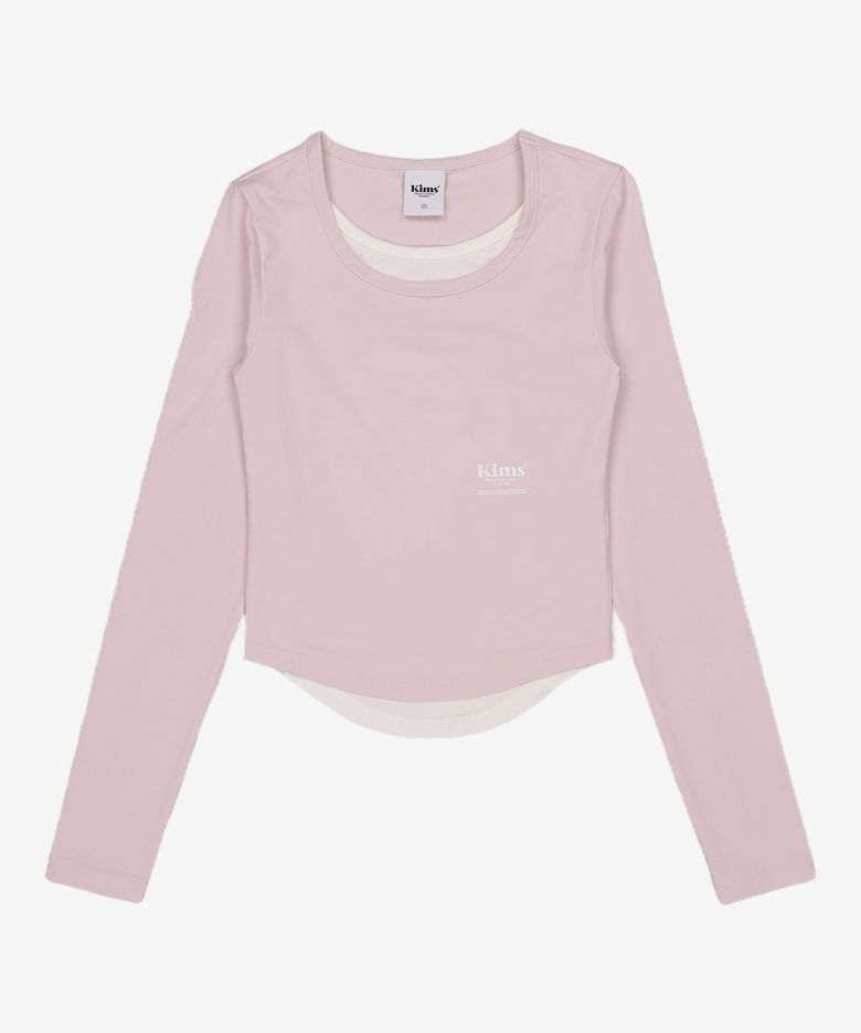 넥 레이어드 롱슬리브 티셔츠 FREE