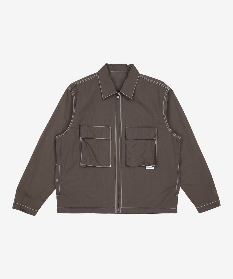 Contrast Stitch Jacket Sage S