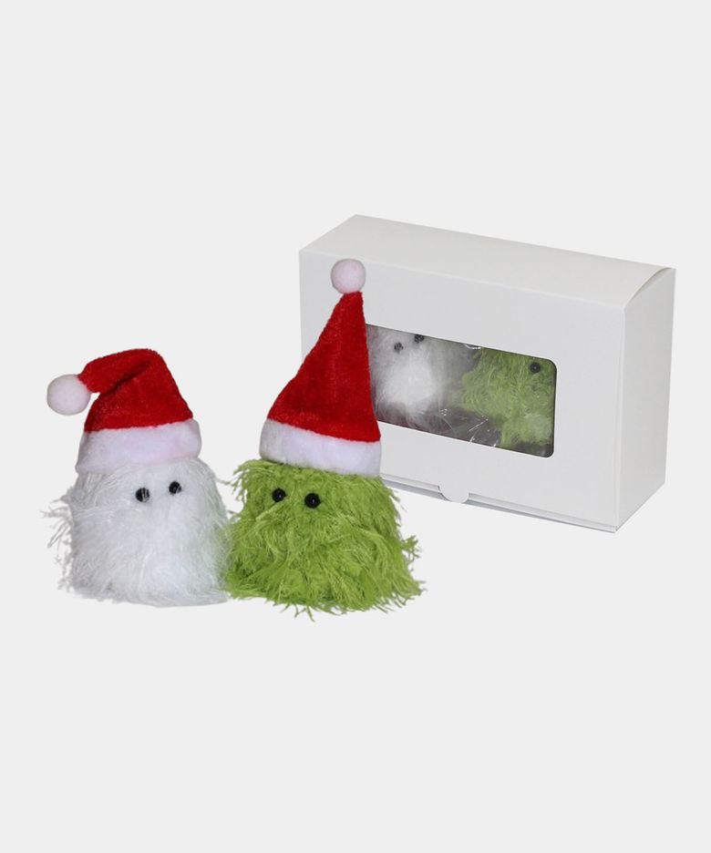 선물포장) 반려 산타 미니 몽글 트리퍼 듀오 santa mini tree fur set