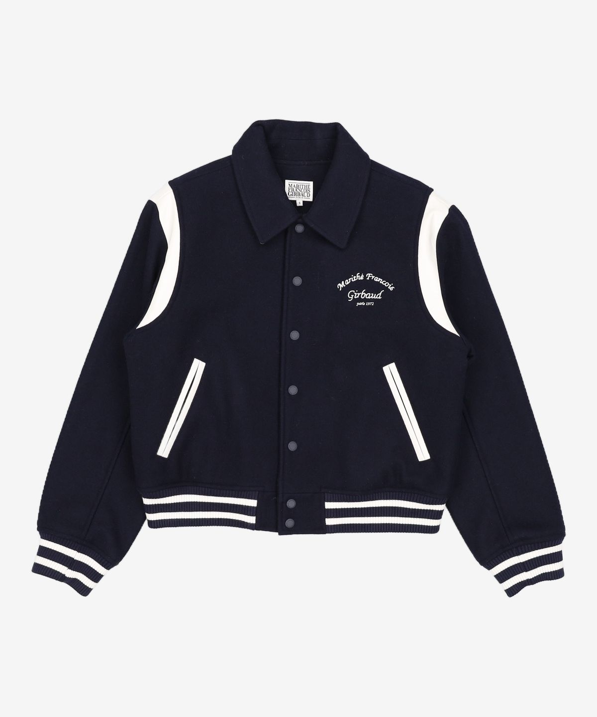 마리떼 프랑소와 저버(MARITHÉ + FRANҪOIS GIRBAUD) CHAIN LOGO VARSITY JACKET S
