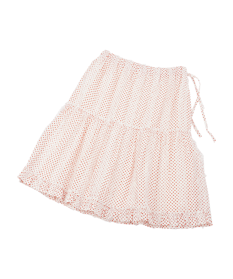 P.D. Tiered Skirt - White