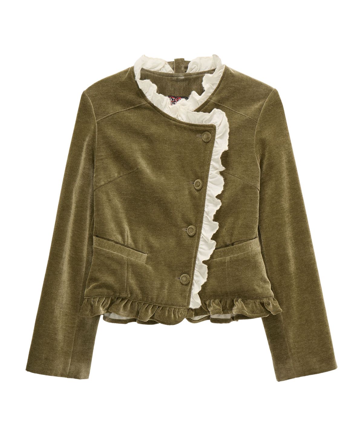 유쓰배쓰(YOUTHBATH) YB x xiuxiu Choker Velvet Jacket