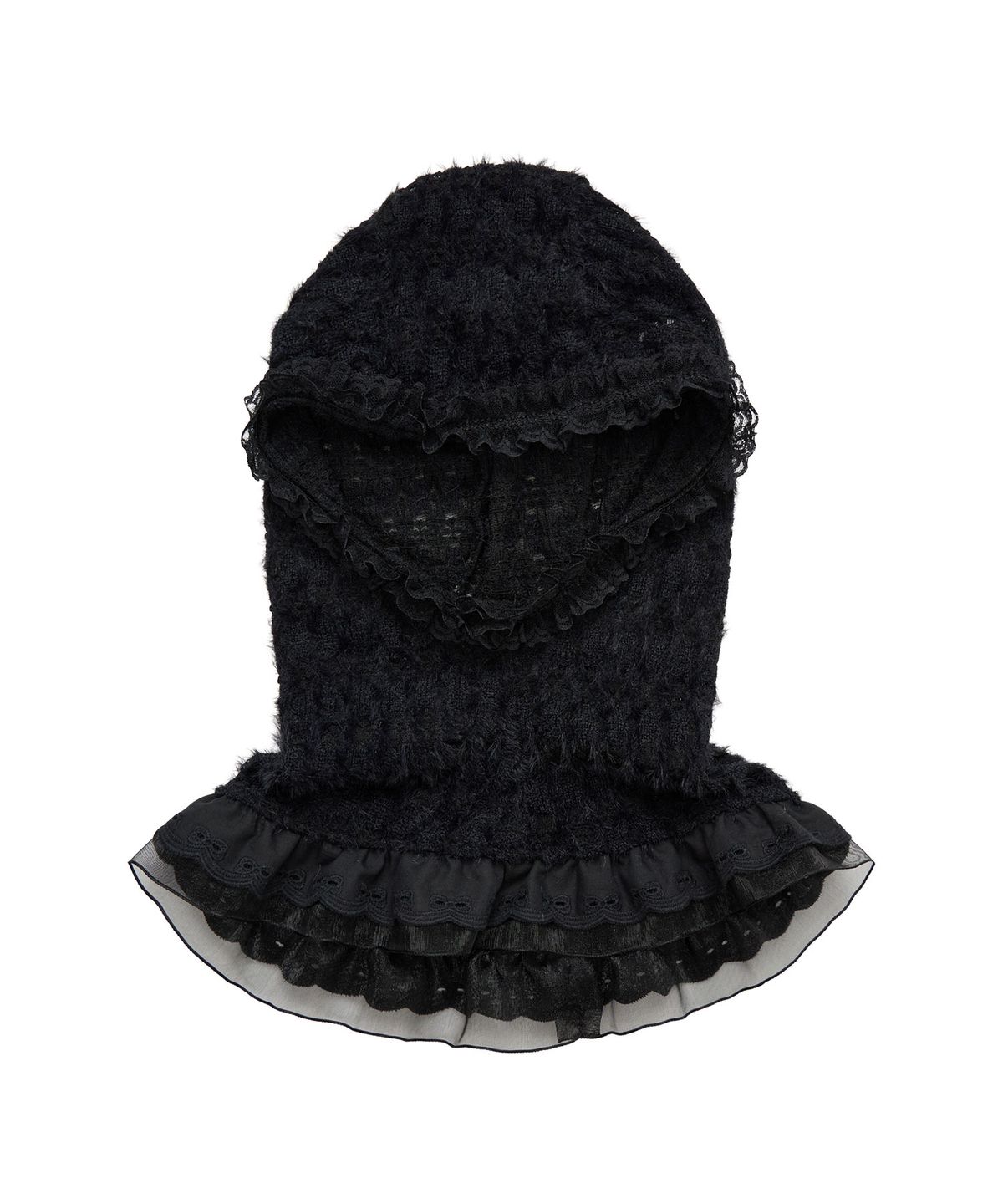 유쓰배쓰(YOUTHBATH) YB x xiuxiu Look at Me Balaclava_Black