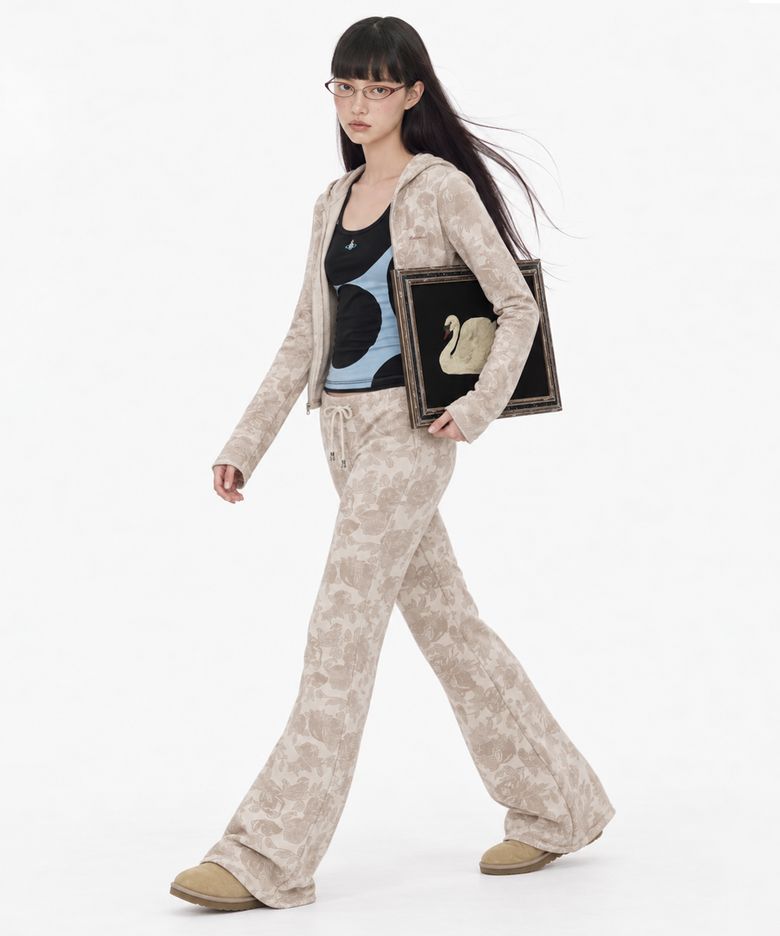 LILY WESTERN BOOTCUT JERSEY (IVORY)