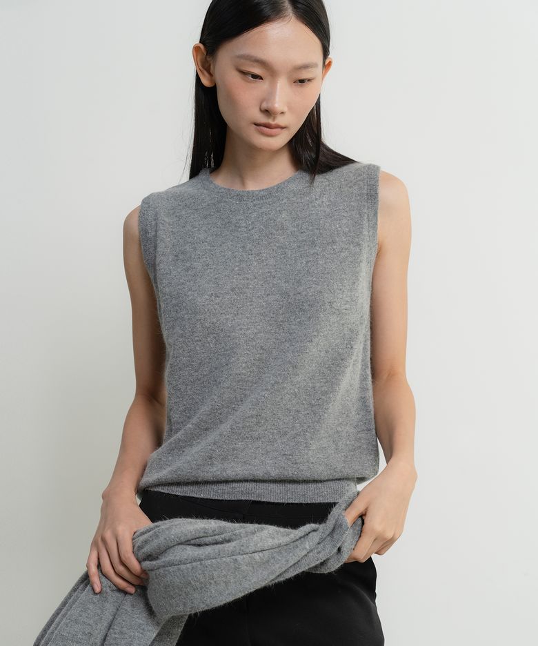 Ever Angora Sleeveless ver, gray
