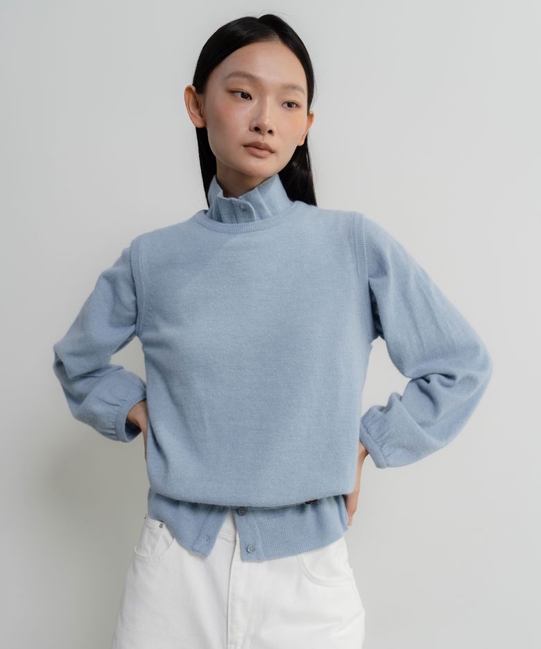 Ever Angora Sleeveless ver, sky blue