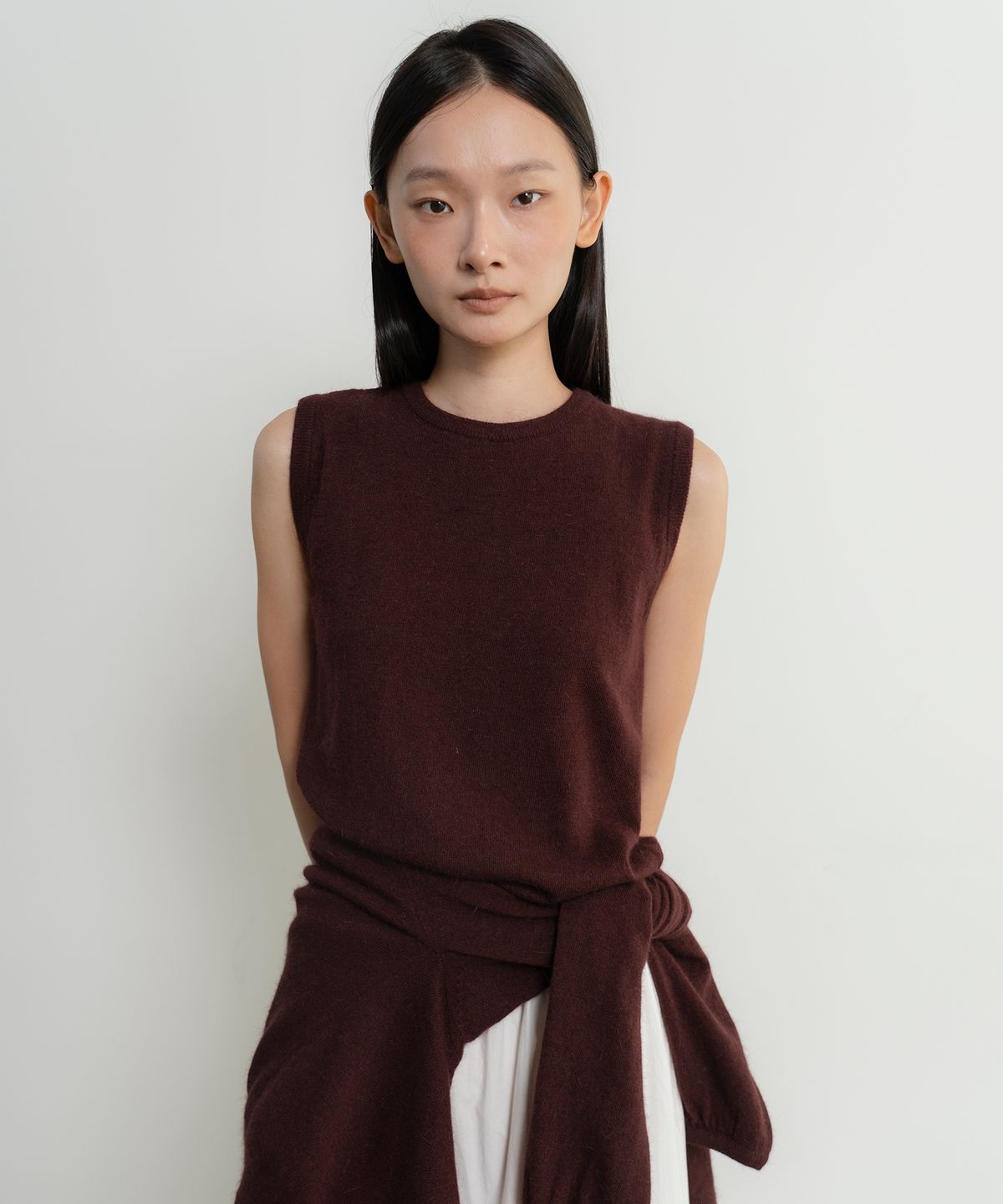 위에버(WEEVER) Ever Angora Sleeveless ver, wine