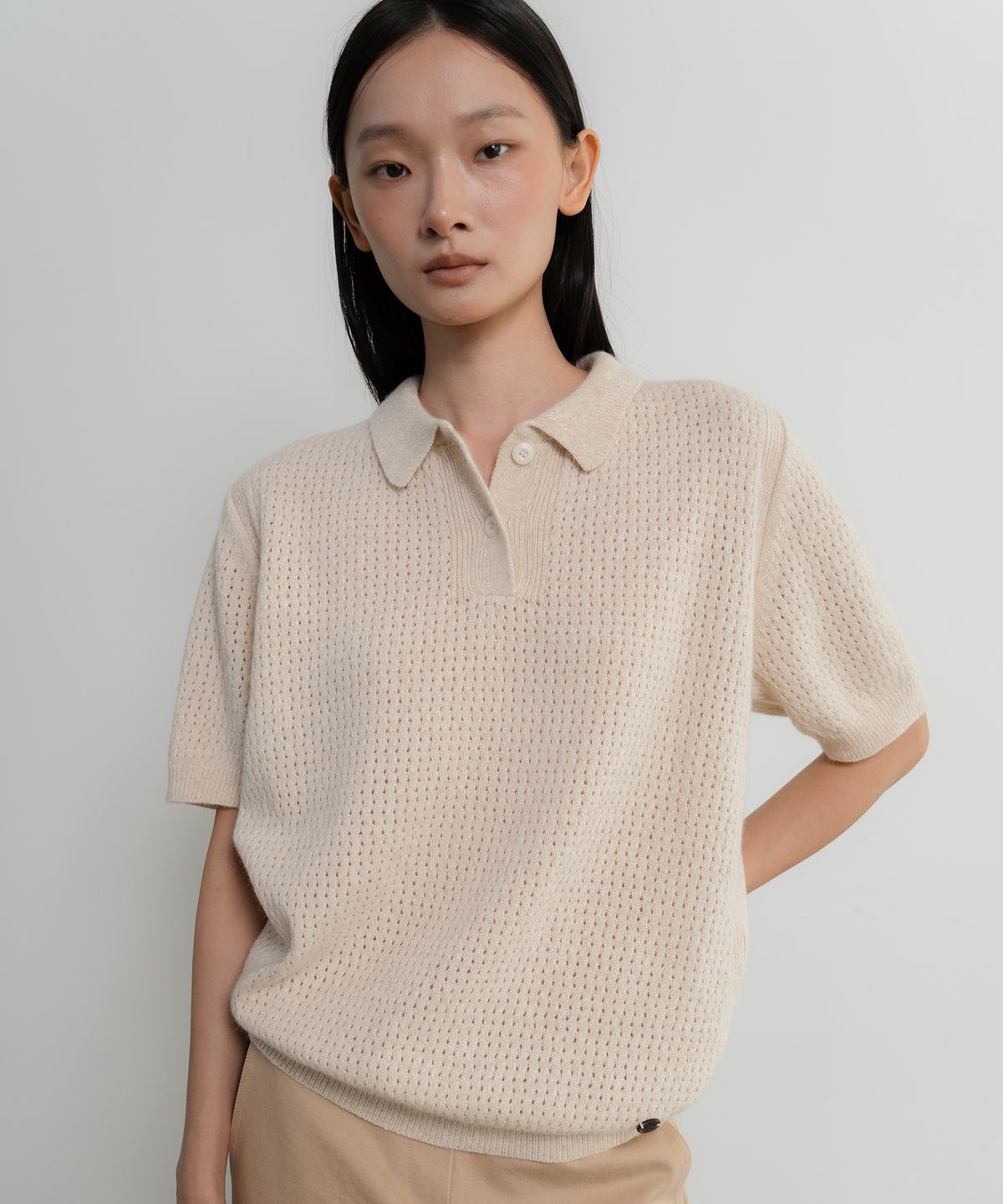 위에버(WEEVER) RAFFINE KNIT ver, cream
