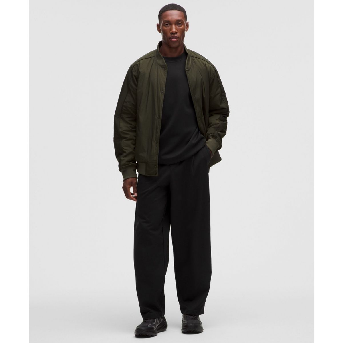 룰루레몬(LULULEMON) 멘즈 데이드리프트 릴랙스 핏 폰테 트라우저 *레귤러  BLK
