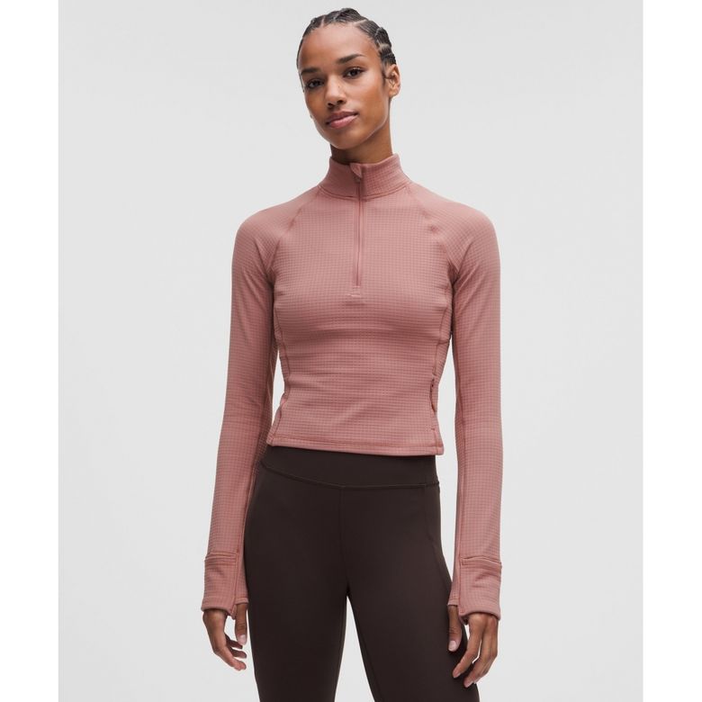 잇츠 Rulu 크롭 하프집 *와플  TOPK