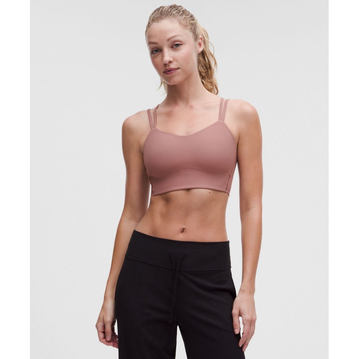 룰루레몬(LULULEMON) 라이크 어 클라우드 리브드 롱라인 브라 *라이트 서포트, B C컵