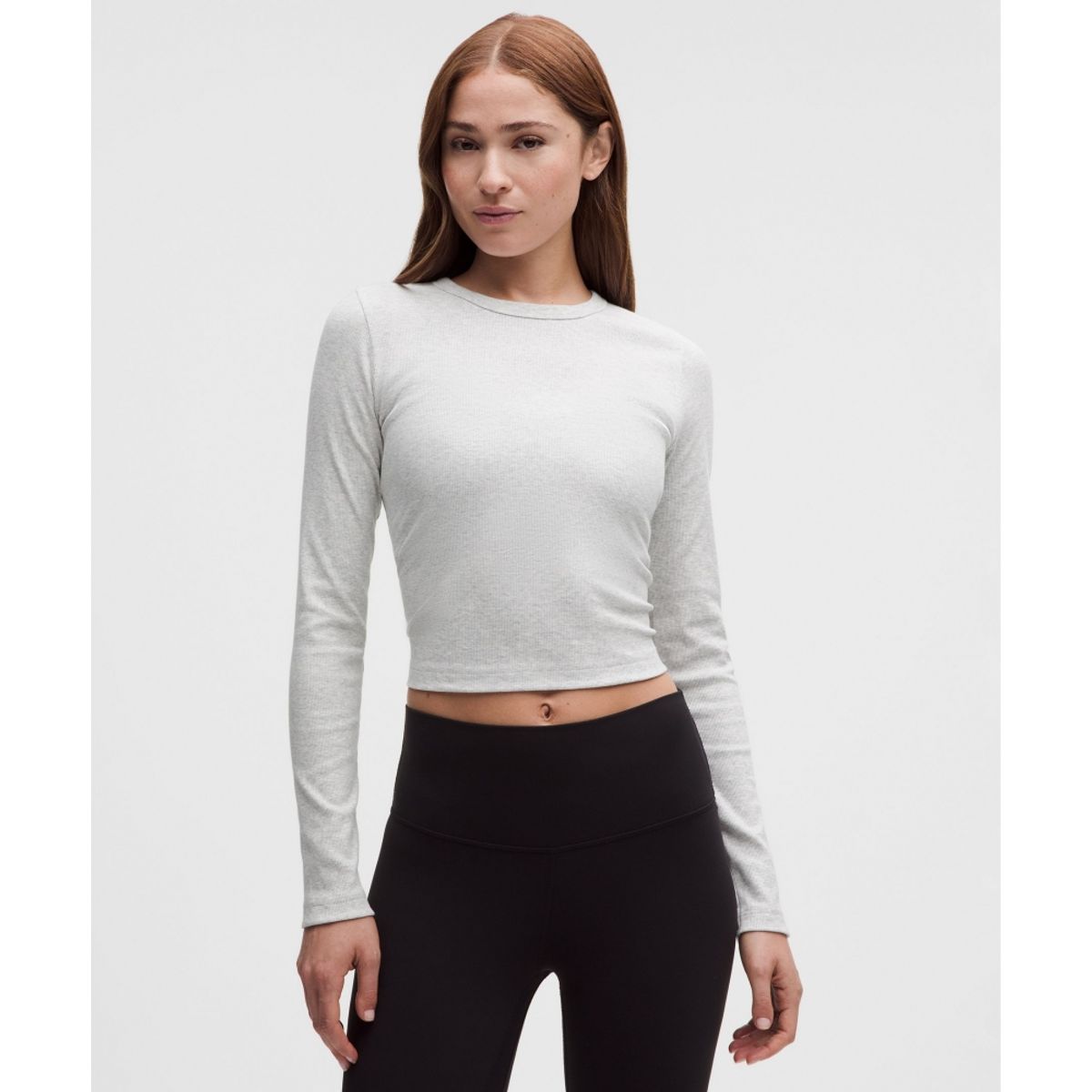 룰루레몬(LULULEMON) 리틀 리브드 롱슬리브 티  HCUG