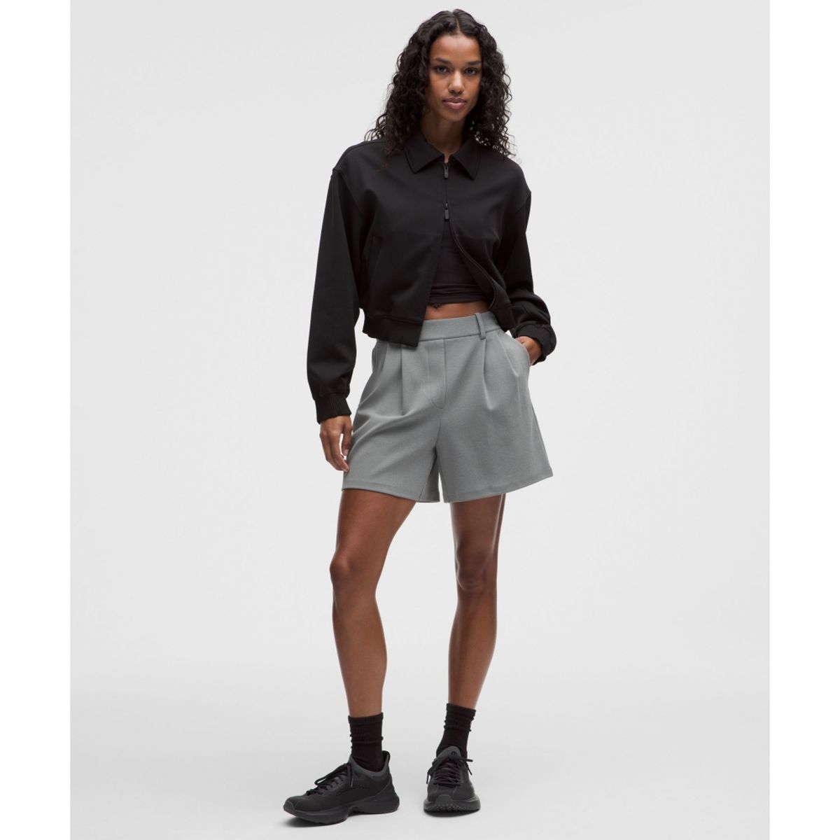 룰루레몬(LULULEMON) 데이드리프트 하이라이즈 플리티드 쇼츠 5inch *트윌  ONYG