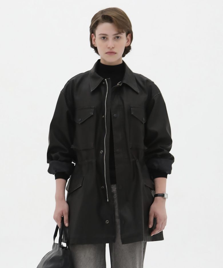 VTG Leather Half Jacket - Black