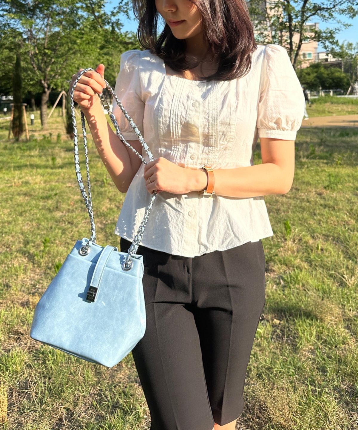 아이마이미마인(I MY ME MINE) im glossy bag 2way 가죽 백팩_4color