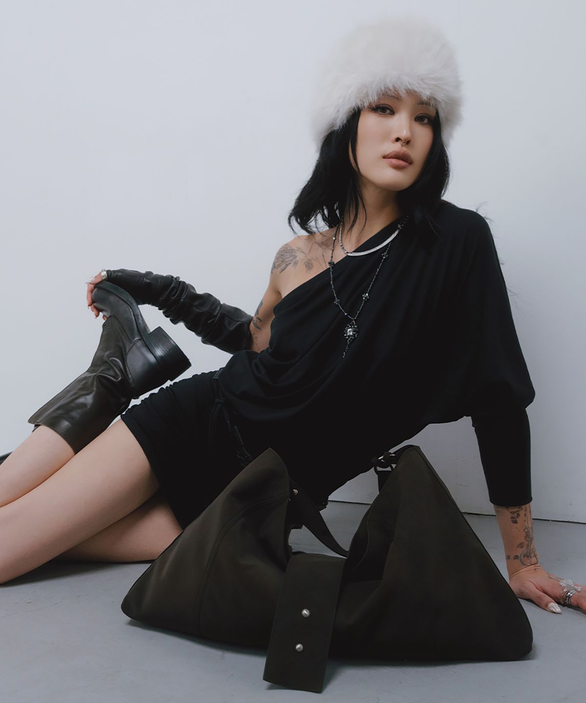 피시아(PICEA) Grid Bag [Umber]