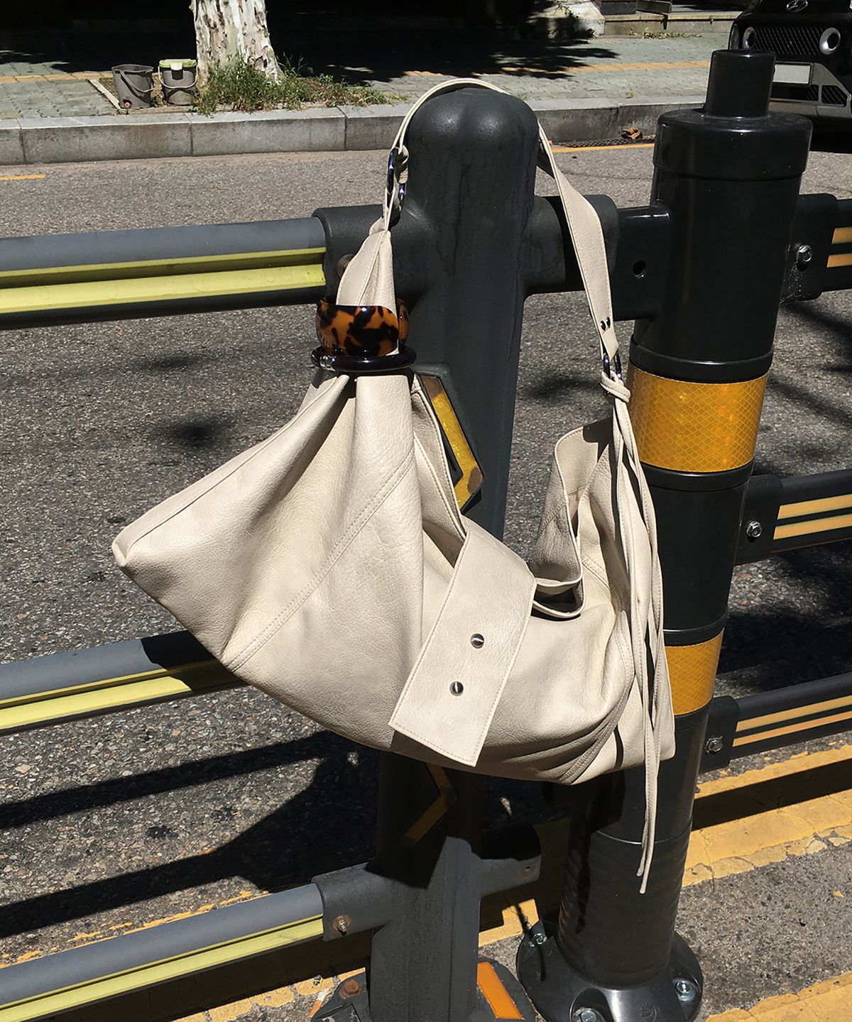피시아(PICEA) Grid Bag [Washed Beige]