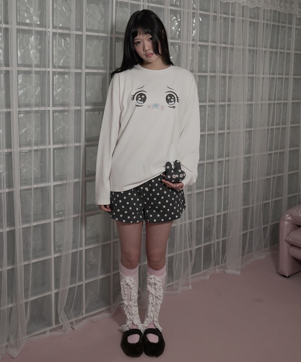 요이윤(YOY YOON) Dot Balloon Pants_charcoal