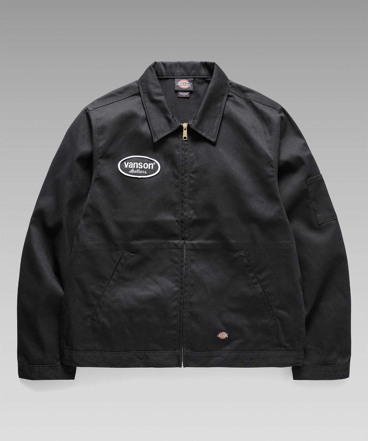 디키즈(DICKIES) (S,M,L) 디키즈 x 벤슨 레더스 아이젠하워 재킷 Black