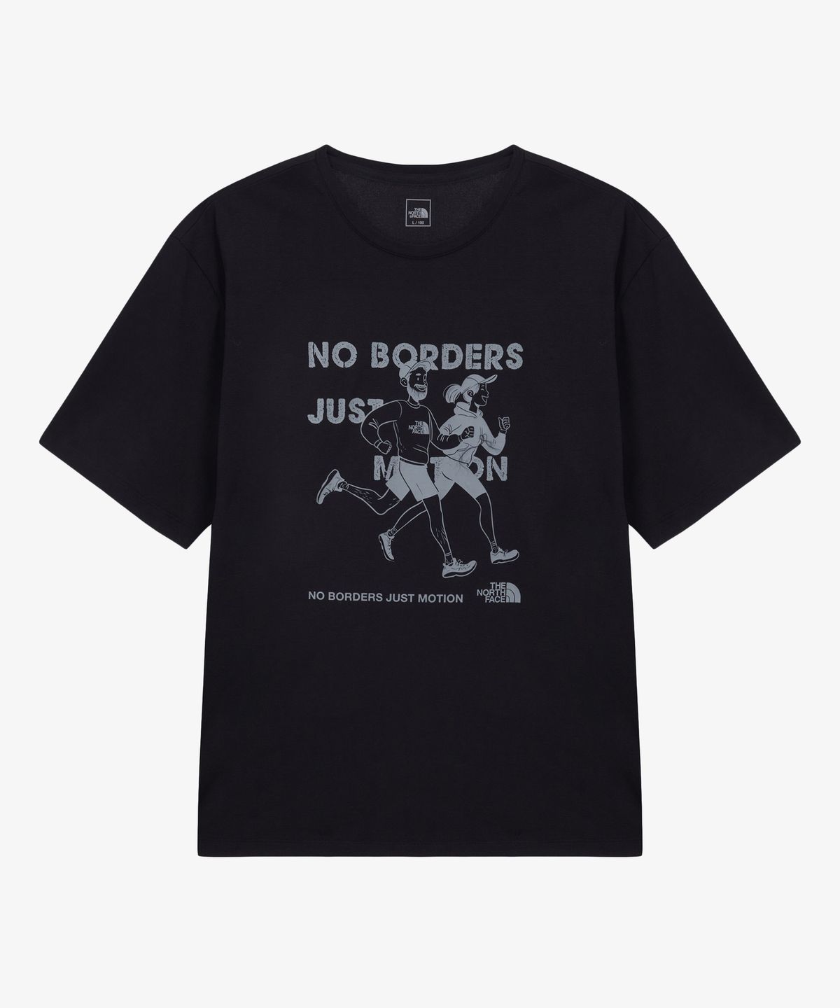 노스페이스(THE NORTH FACE) NT7US85A 남성 노-보더스 반팔 티셔츠 2 BLACK