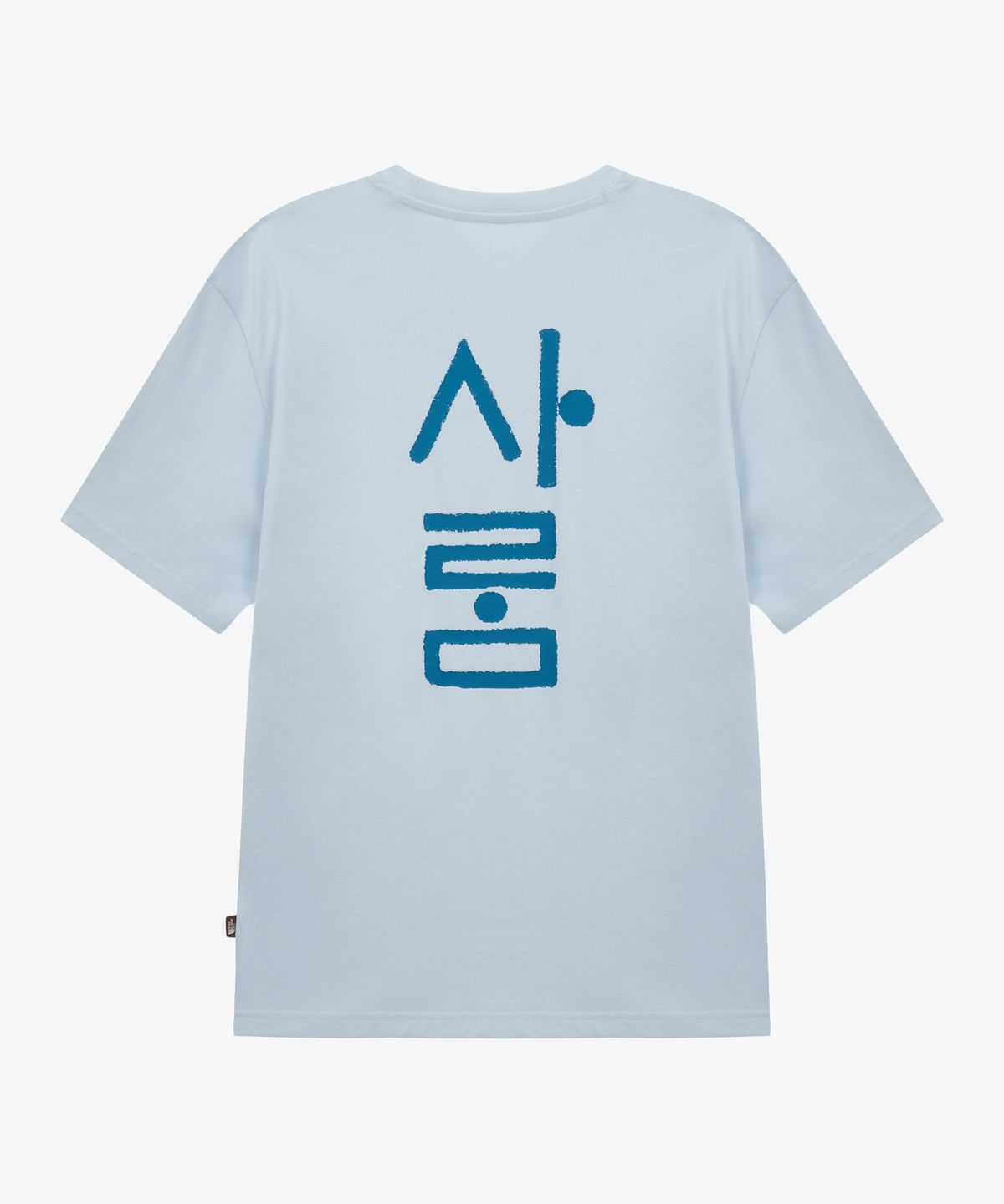 노스페이스(THE NORTH FACE) NT7UT95D 한글 반팔 티셔츠 3 PASTEL BLUE