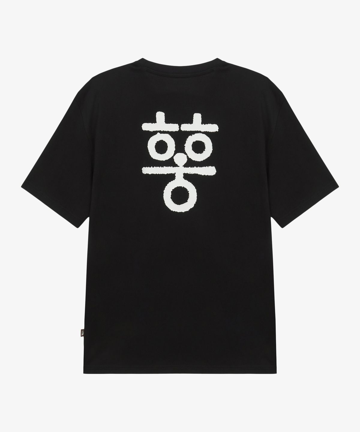 노스페이스(THE NORTH FACE) NT7UT96G 한글 반팔 티셔츠 MATT BLACK