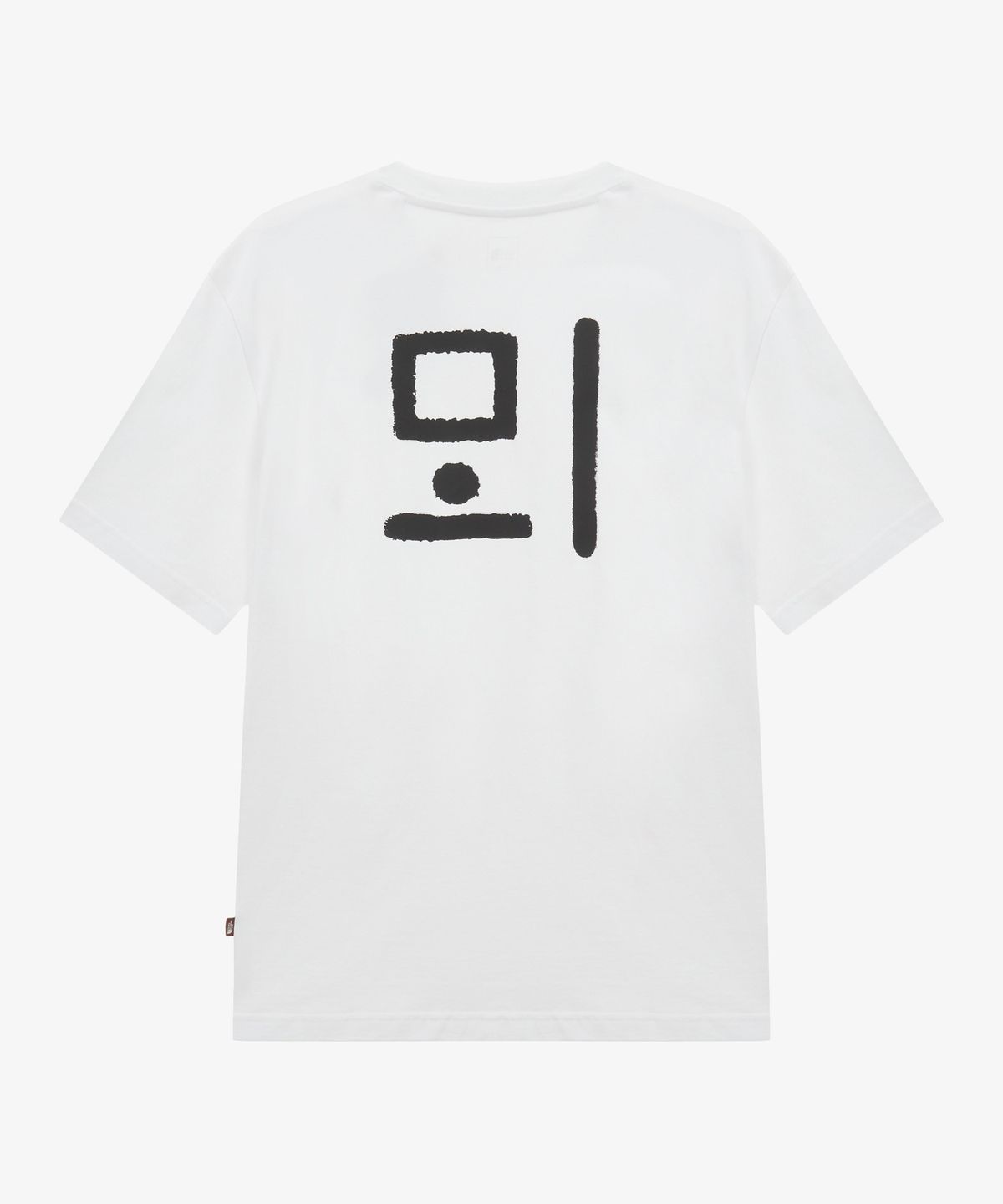 노스페이스(THE NORTH FACE) NT7UT96D 한글 반팔 티셔츠 OFF WHITE