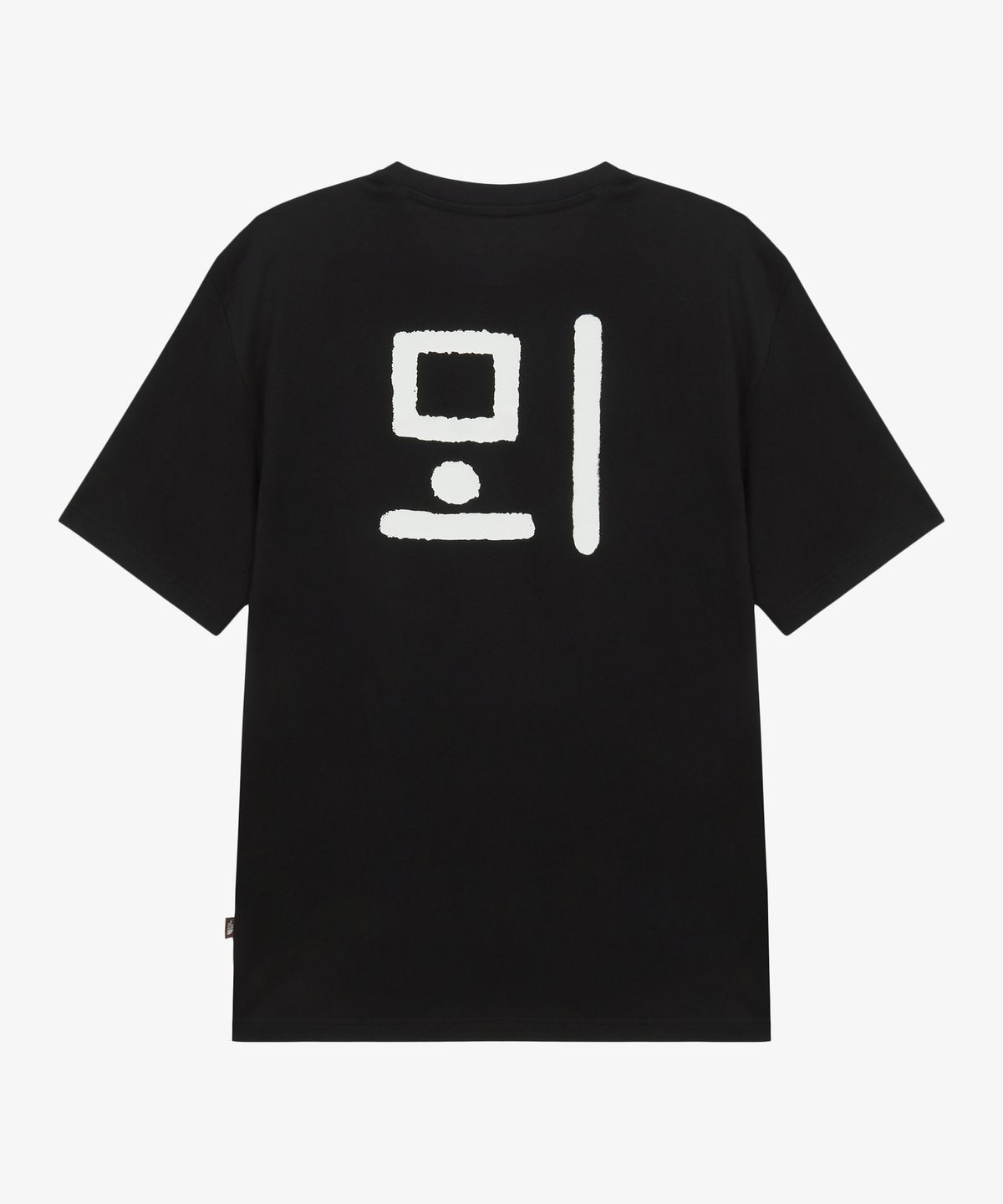 노스페이스(THE NORTH FACE) NT7UT96C 한글 반팔 티셔츠 REAL BLACK