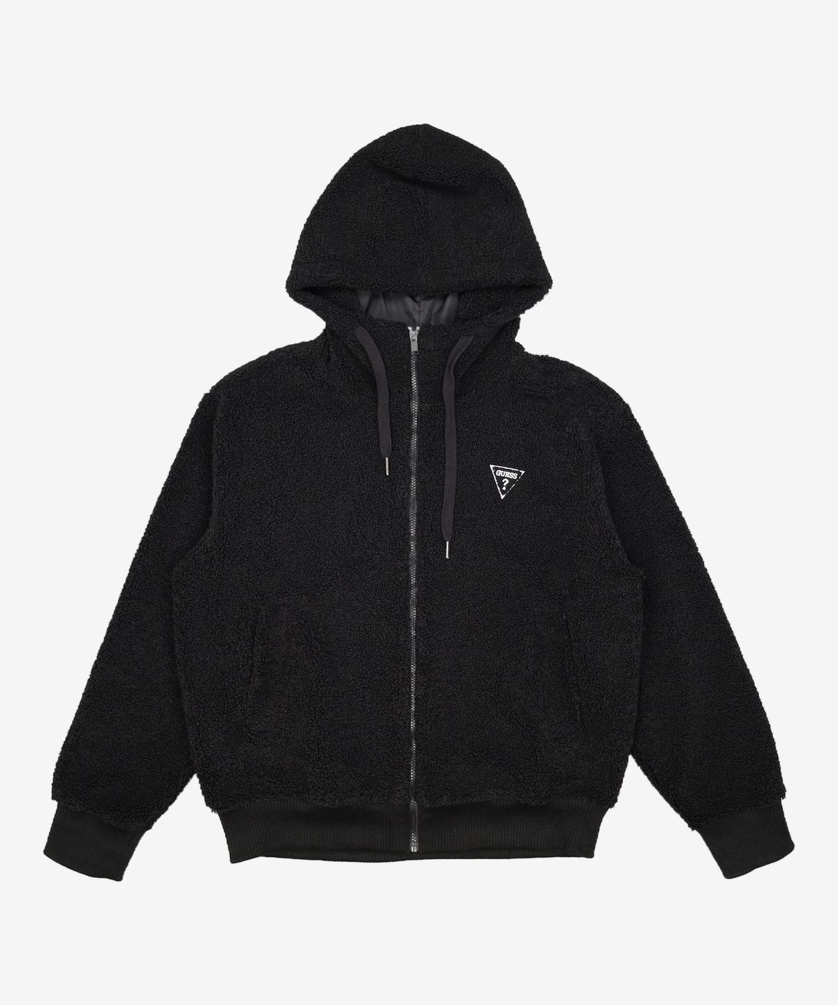 게스(GUESS) 남녀공용  뽀글이 후드 집업 L