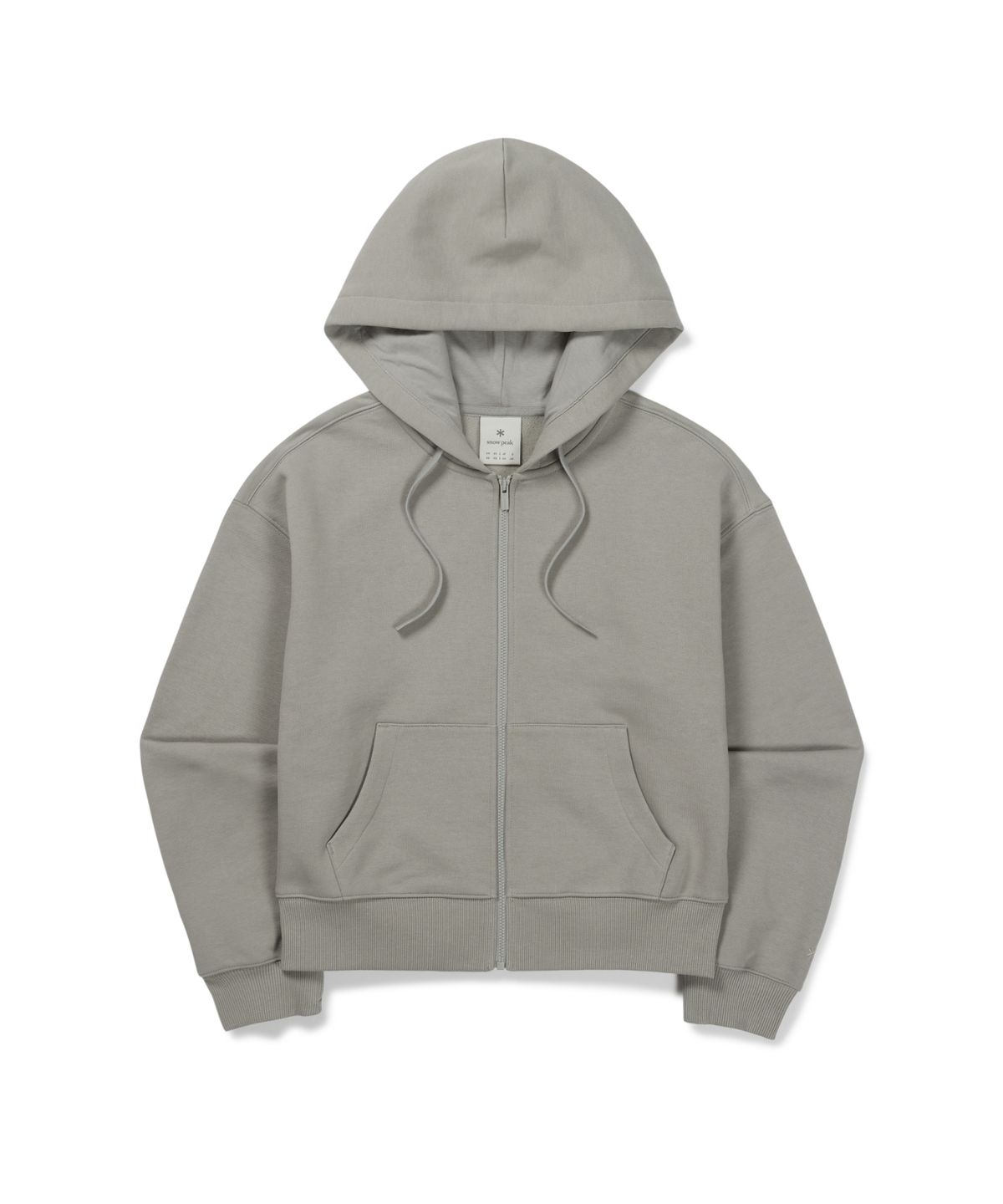 스노우피크 어패럴(SNOWPEAK APPAREL) 약기모 여성 후드 집업 (S26WWFFJ69) Fog Gray