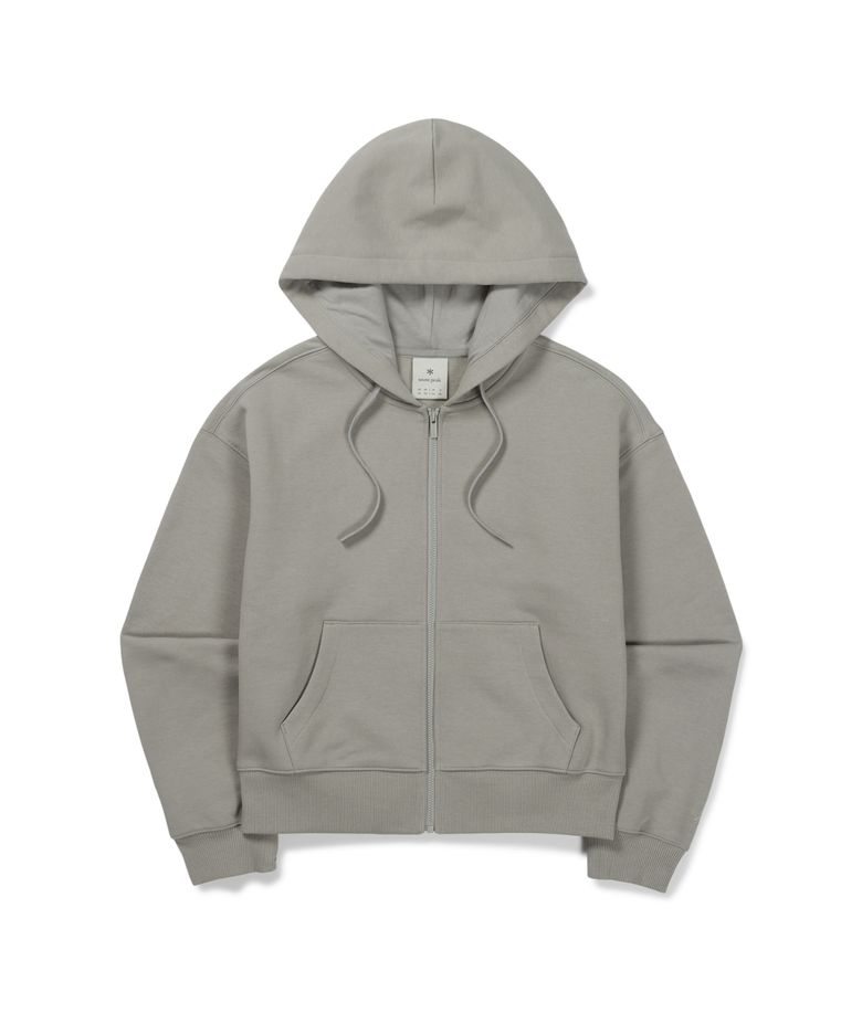 약기모 여성 후드 집업 (S26WWFFJ69) Fog Gray