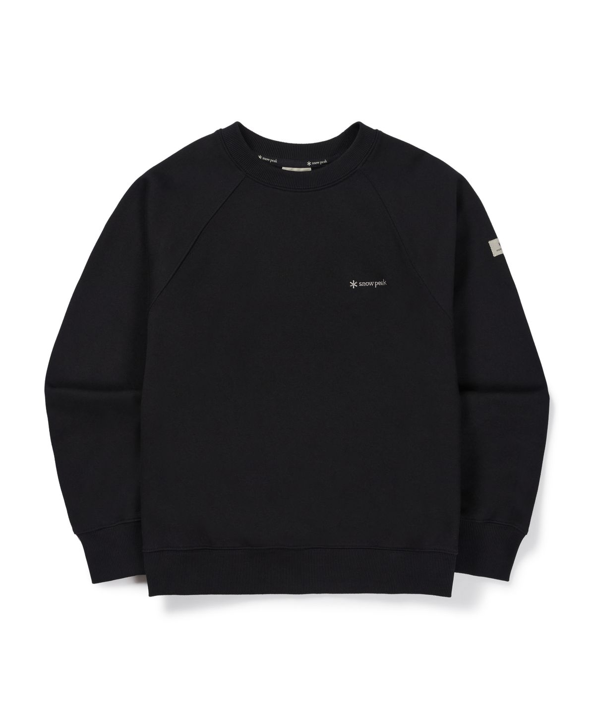 스노우피크 어패럴(SNOWPEAK APPAREL) 약기모 여성 세미크롭 맨투맨 (S26WWFHT69) Black