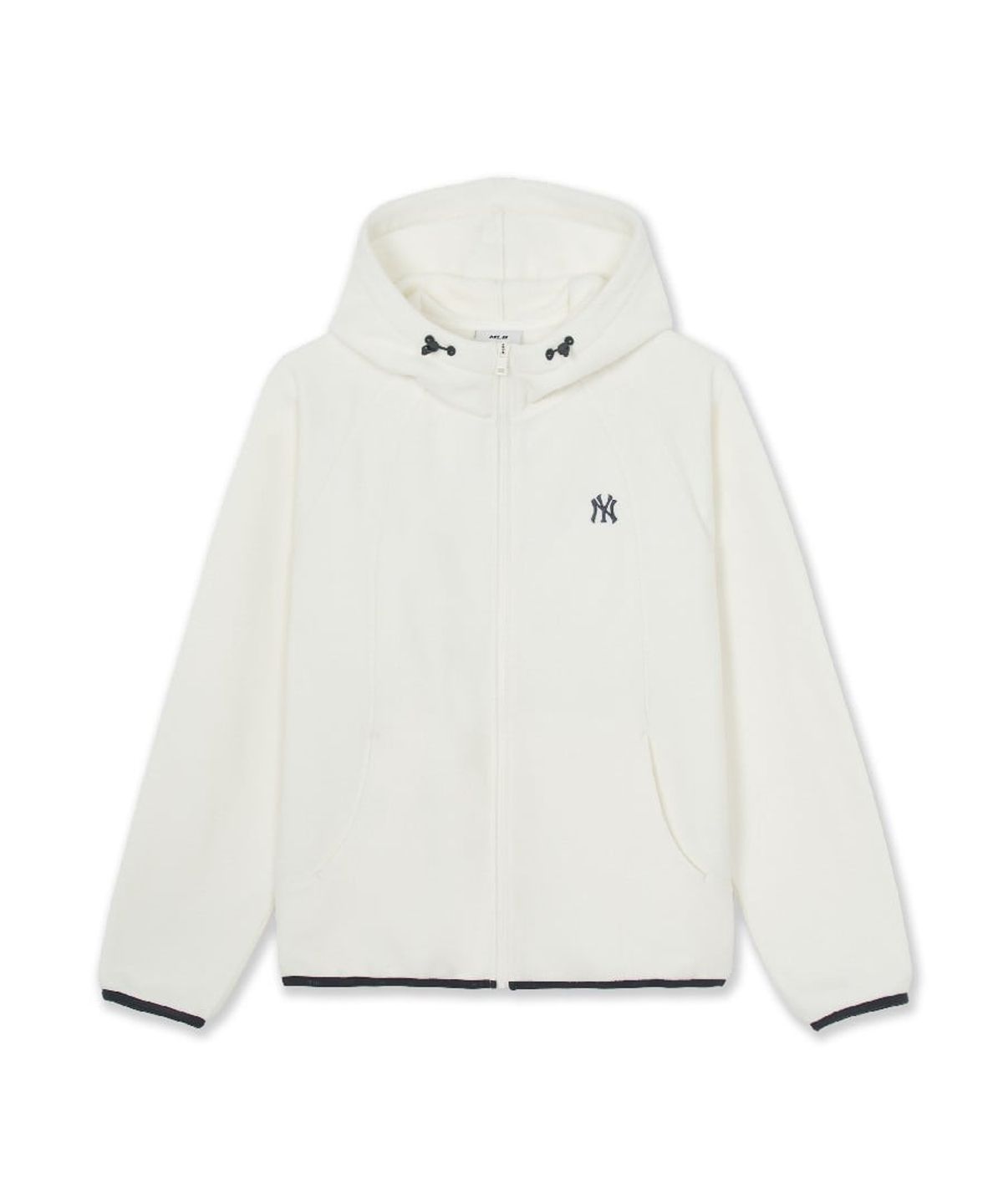 엠엘비(MLB) 베이직 플리스 후드집업 NY (Cream)