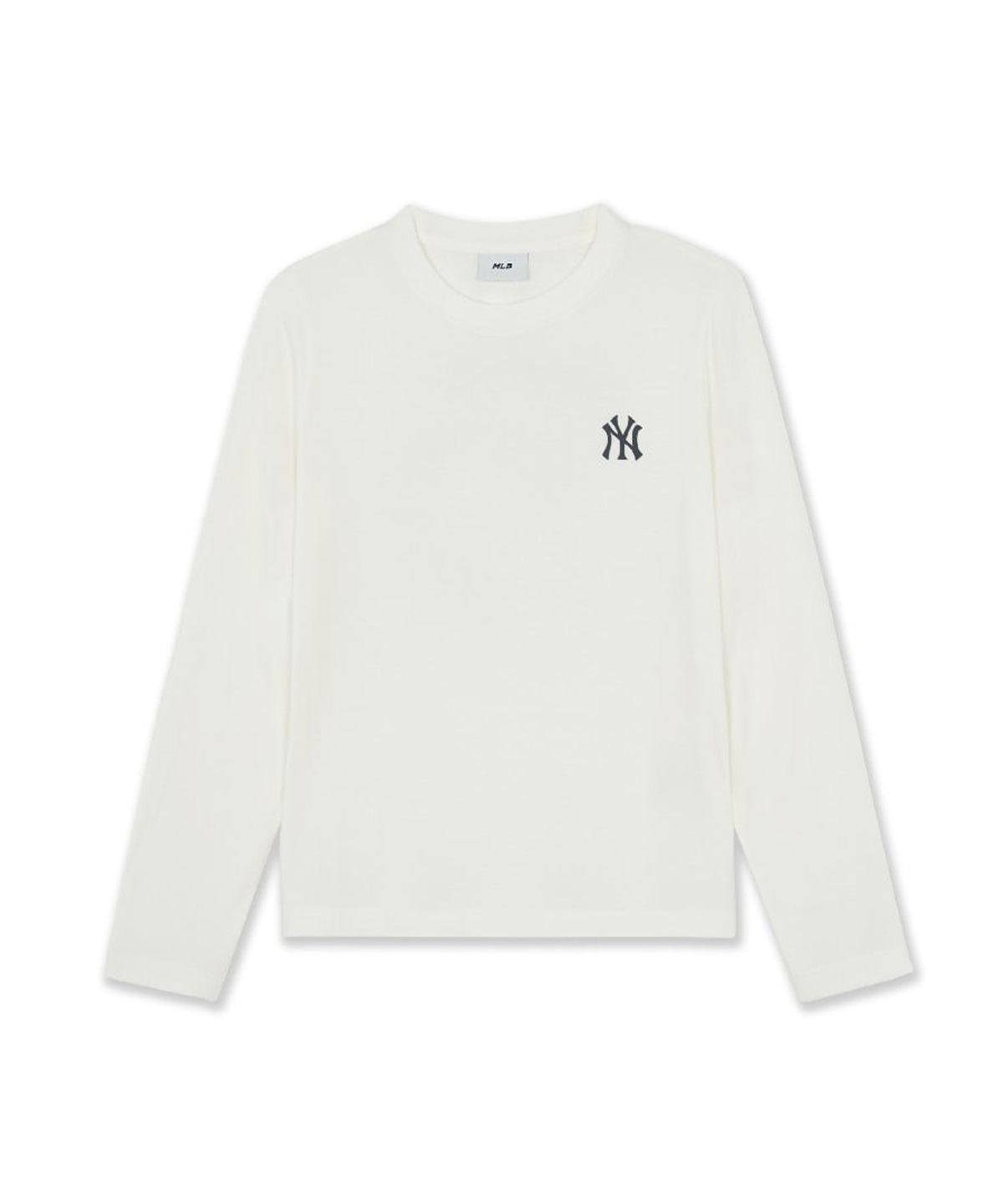 엠엘비(MLB) 베이직 울블랜드 레귤러핏 등판 그래픽 긴팔 티셔츠 NY (Cream)