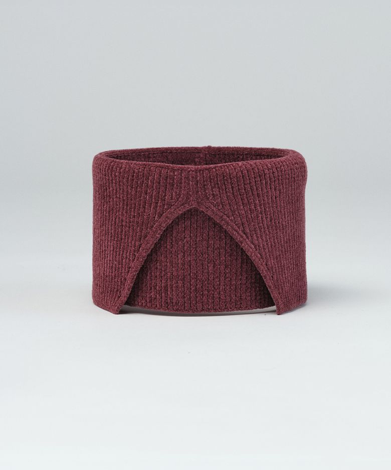 High Neck Warmer Solid Burgundy