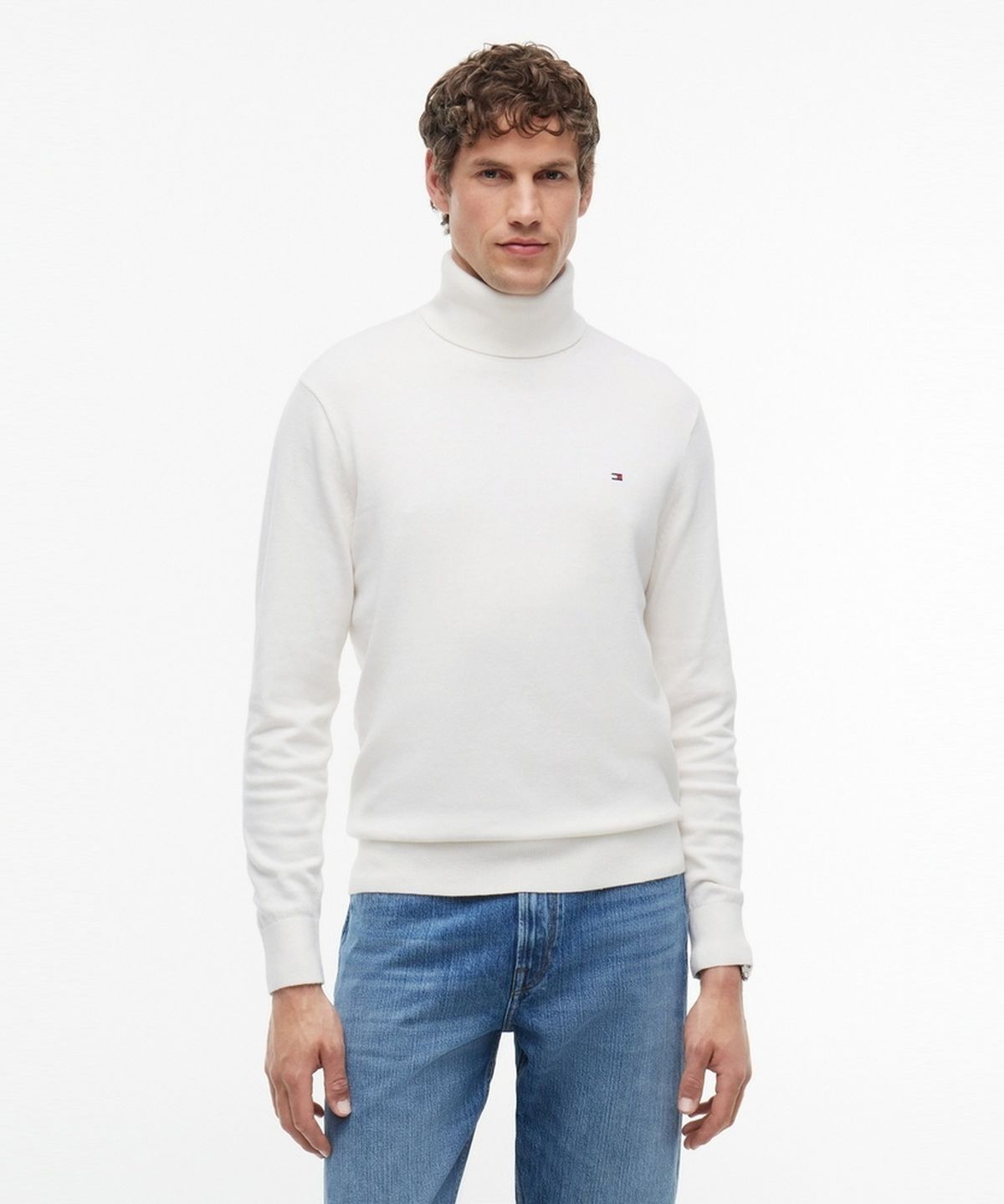 타미힐피거(TOMMY HILFIGER) 캐시미어 블렌드 롤 넥 스웨터 (T12G7KPO190MT1Z00)