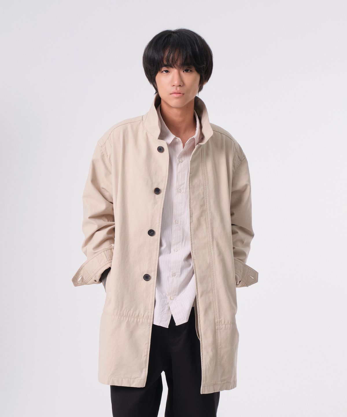 다이브인(DIVEIN) VINTAGE COTTON MID COAT (BEIGE)