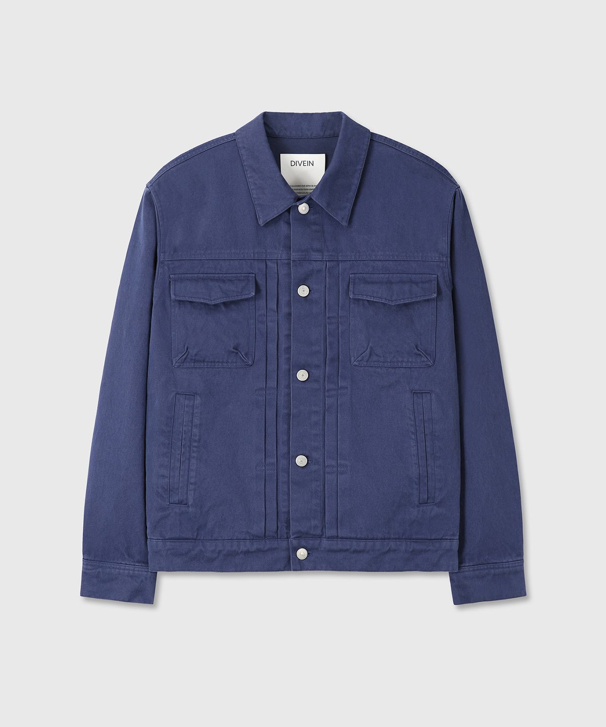 다이브인(DIVEIN) TYPE.2 HEAVY COTTON TRUCKER JACKET (BLUE)