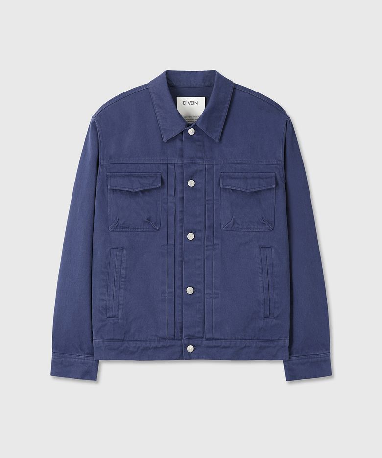 TYPE.2 HEAVY COTTON TRUCKER JACKET (BLUE)