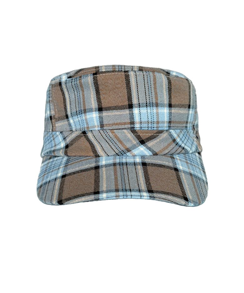 DORE CHECK CAP _ BLUE