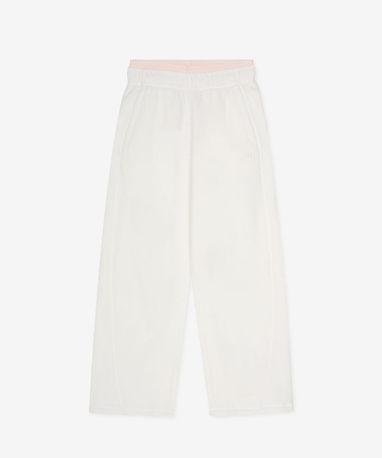 NBMLG4W952 / WOMEN 코지 플리스 와이드팬츠 (IVORY)