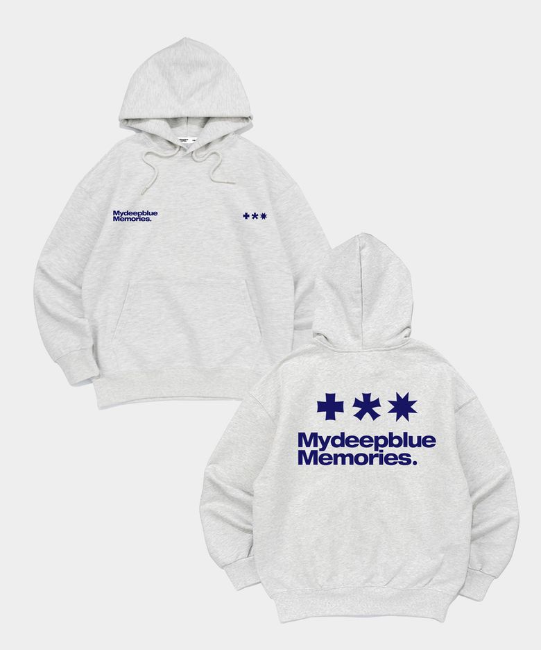(HD) MM SYMBOL LOGO HOODIE (LIGHT GREY)