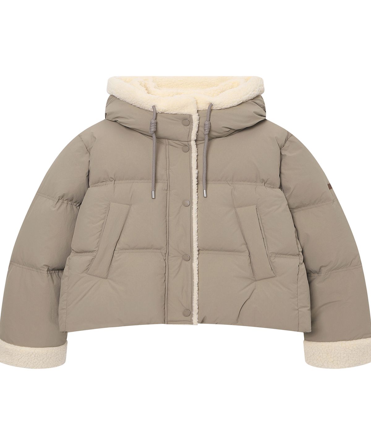 슈퍼드라이(SUPERDRY) 우먼스 무트 푸퍼 다크 베이지 SDFJDFQ03DBE