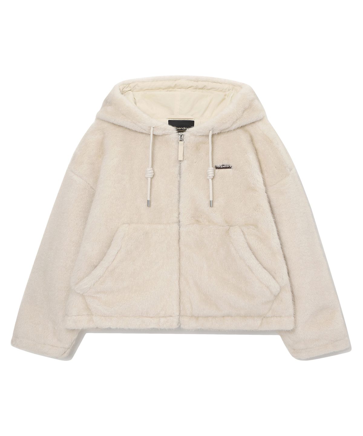 슈퍼드라이(SUPERDRY) 우먼스 퍼셀 자켓 크림 SDFJWFQ02CRM