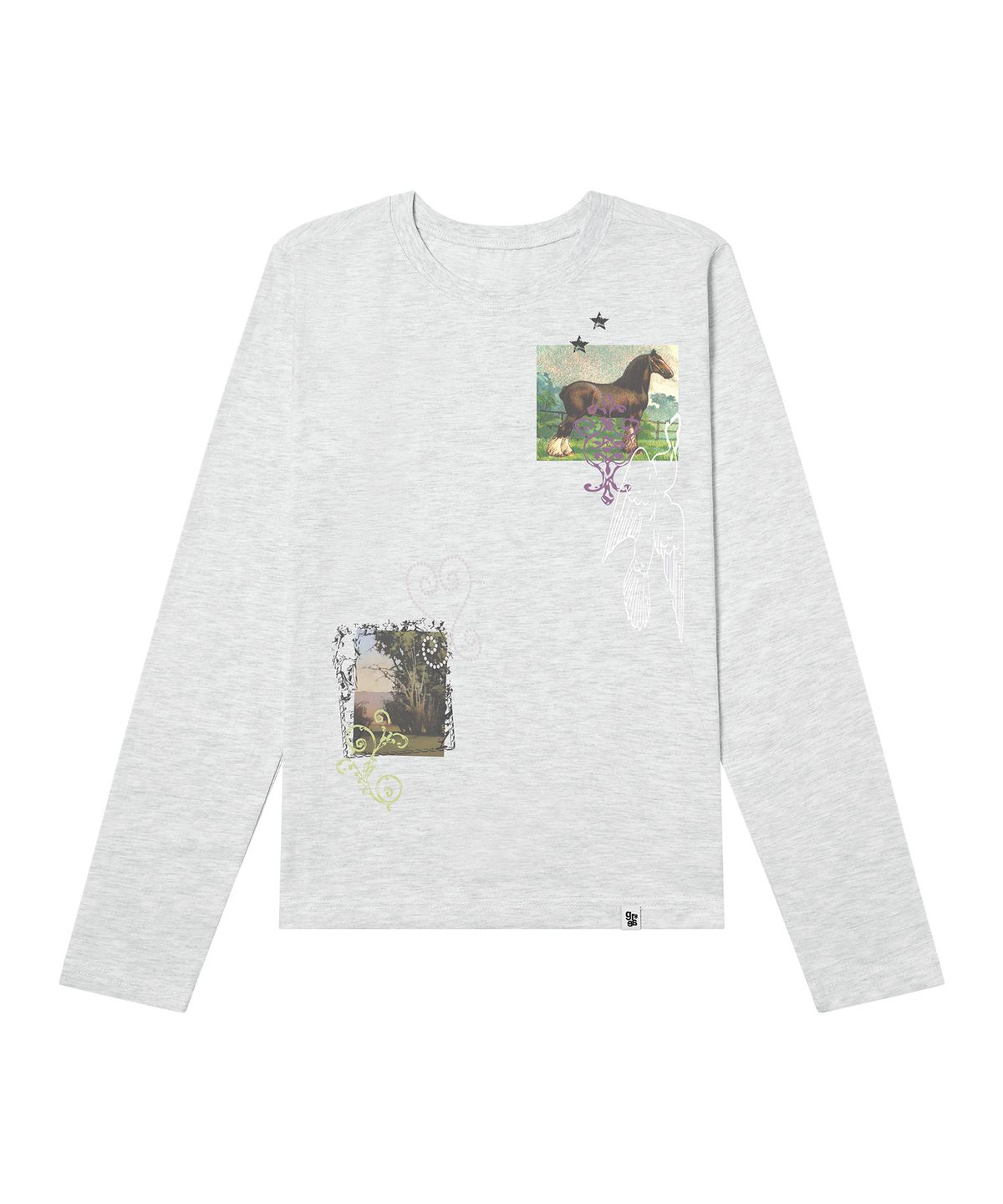 그레이버(GRAVER) [UNISEX]HOREY 롱슬리브 티셔츠_4color