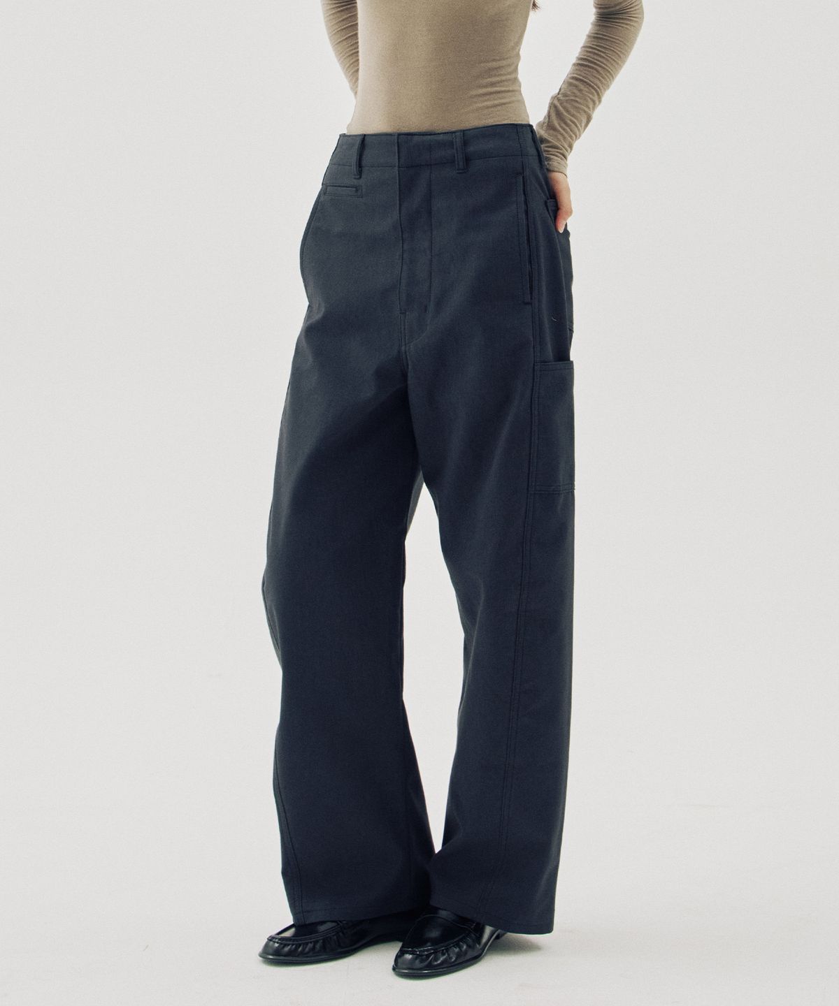 해브 앤 해브(HAVE8HAVE) Lyon Curved Pants_2 Color