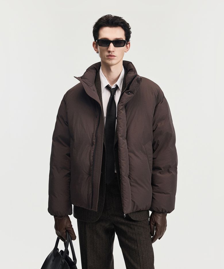 Essential European Goose Down Jacket (Red Brown) TNJU6F204D2
