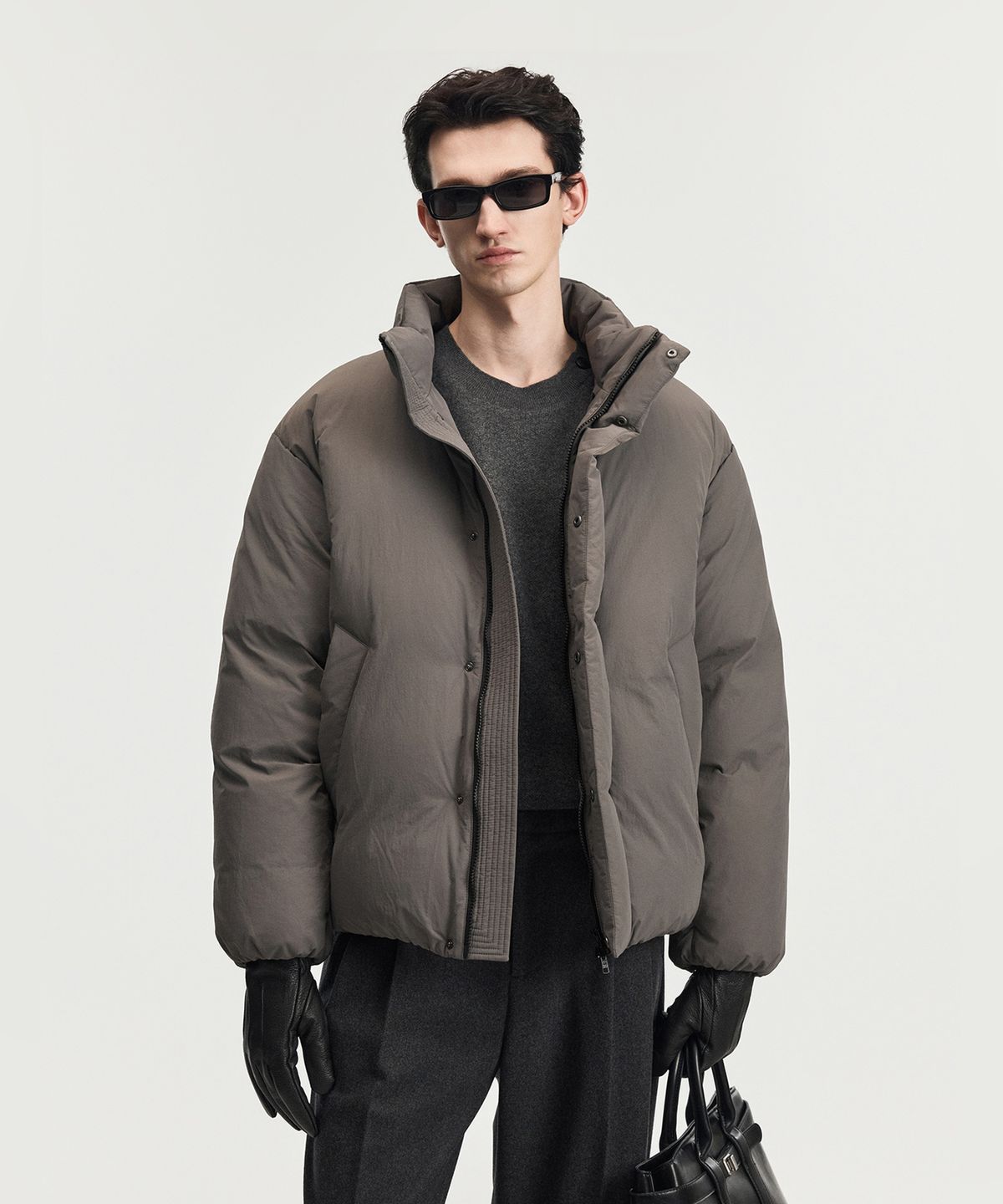 티엔지티(TNGT) Essential European Goose Down Jacket (Concrete Grey) TNJU6F204G2