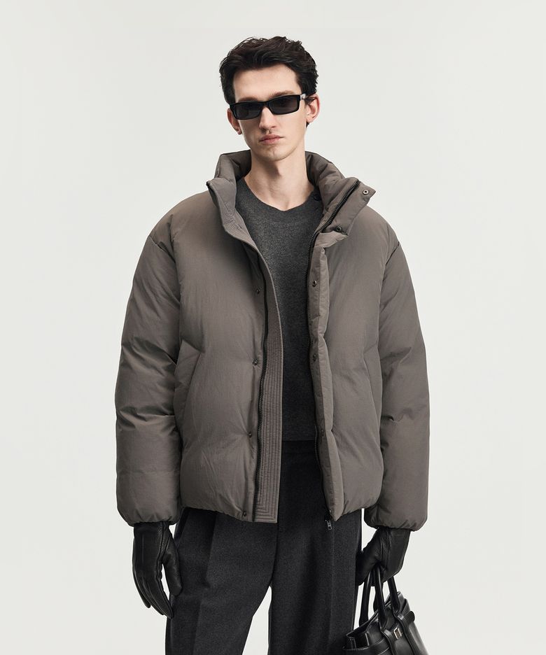 Essential European Goose Down Jacket (Concrete Grey) TNJU6F204G2