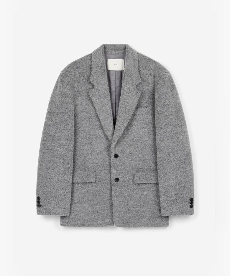 Oversized Alpaca Jacket (Grey) TNJA6F205G2